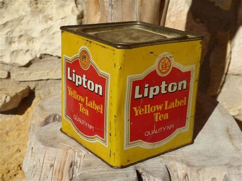 lipton tea tin vintage